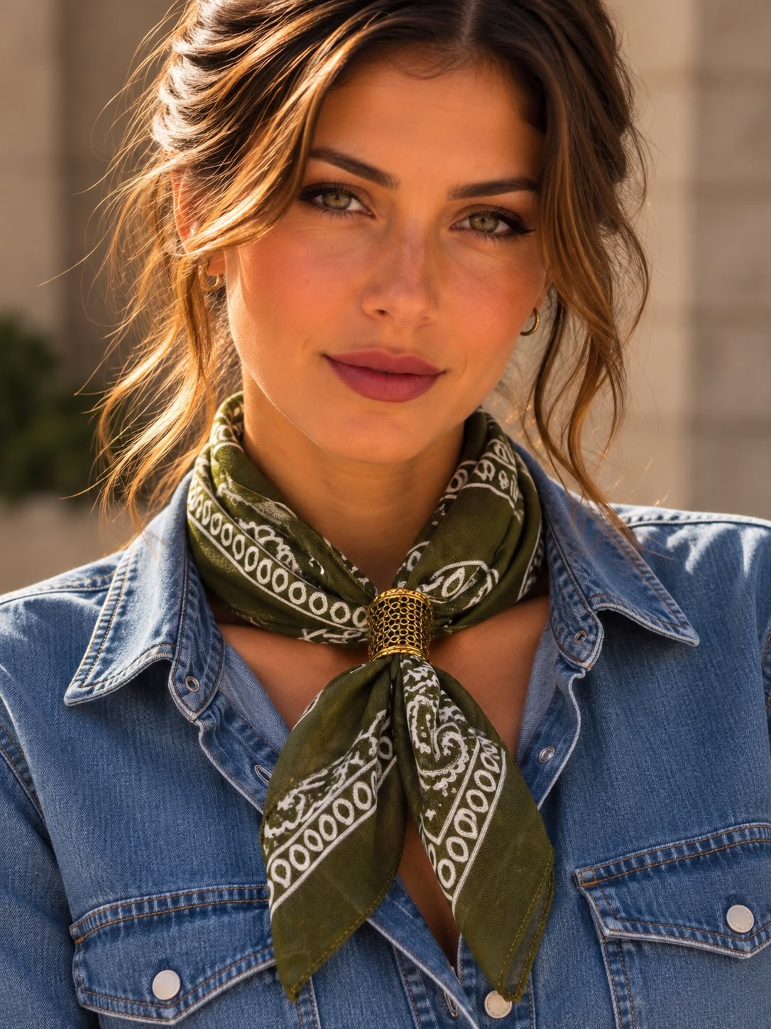 Zeytin Yesili Choker